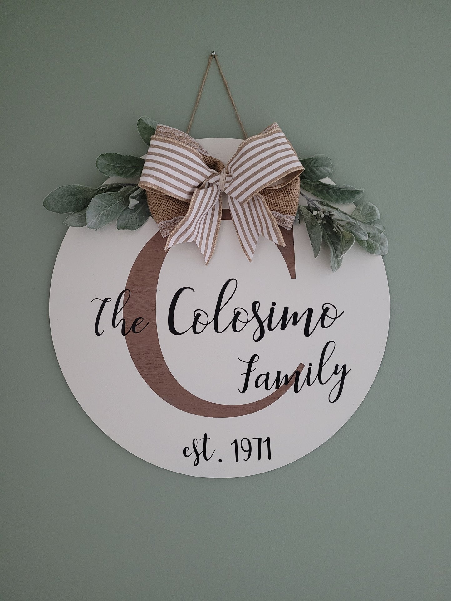 Customized Wooden Door Sign