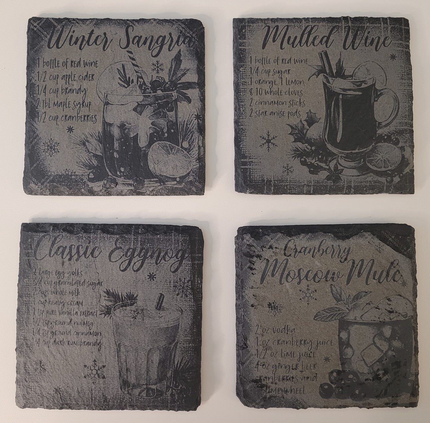 Customized slate coaster