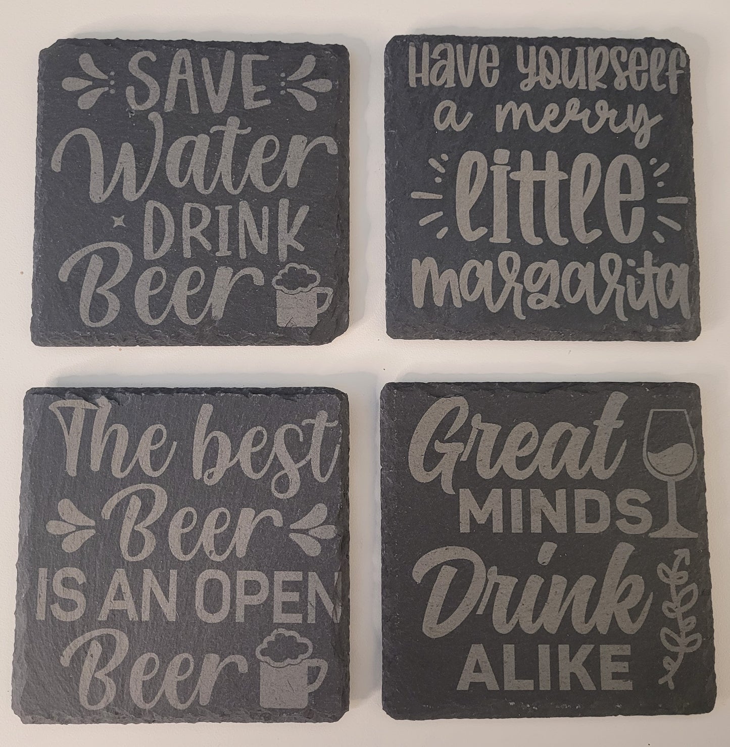 Customized slate coaster