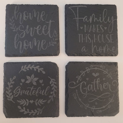 Customized slate coaster