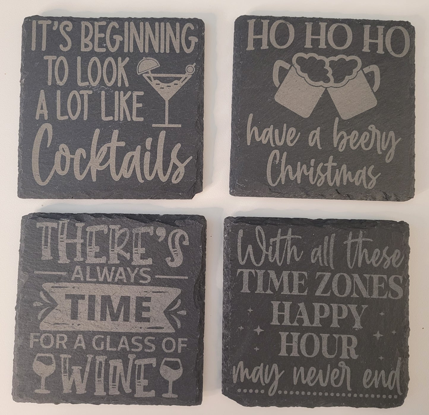 Customized slate coaster