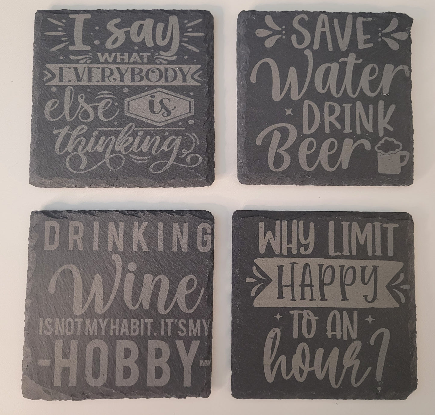 Customized slate coaster