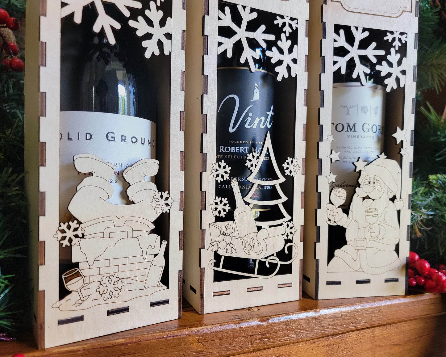 Naughty Christmas Wine Boxes - Fun & Unique Holiday Gift! Perfect for Wine Lovers, Secret Santa, White Elephant, or Holiday Parties!